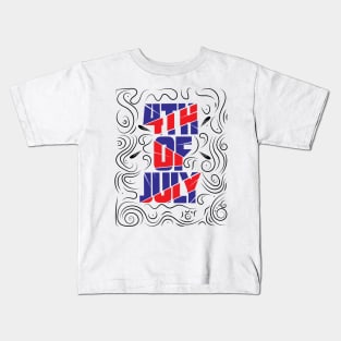 funny 4th of july design fireworks independance national day humor Kids T-Shirt